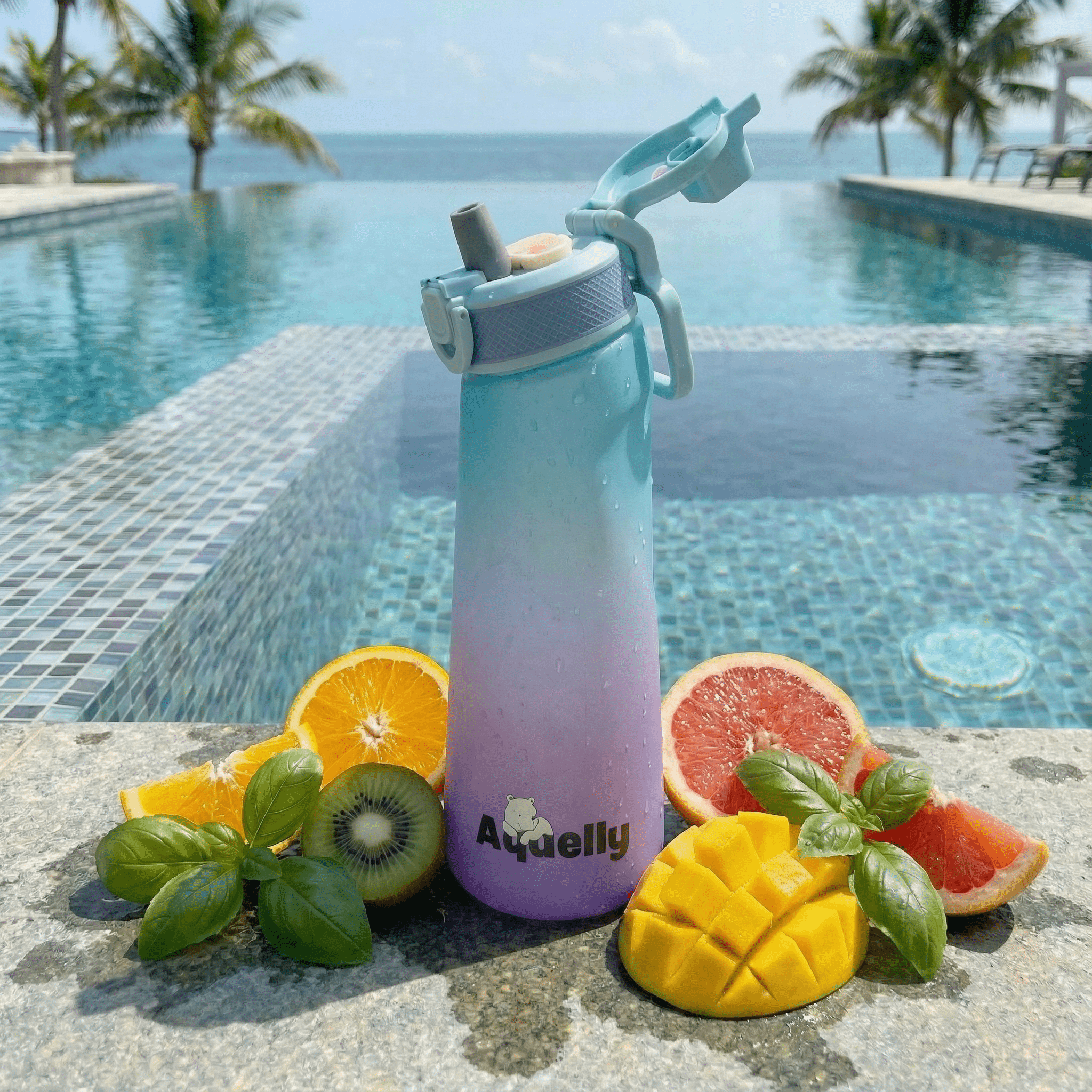 Aquelly™ | Bidon z Iluzją Smaku + 5 Kapsułek