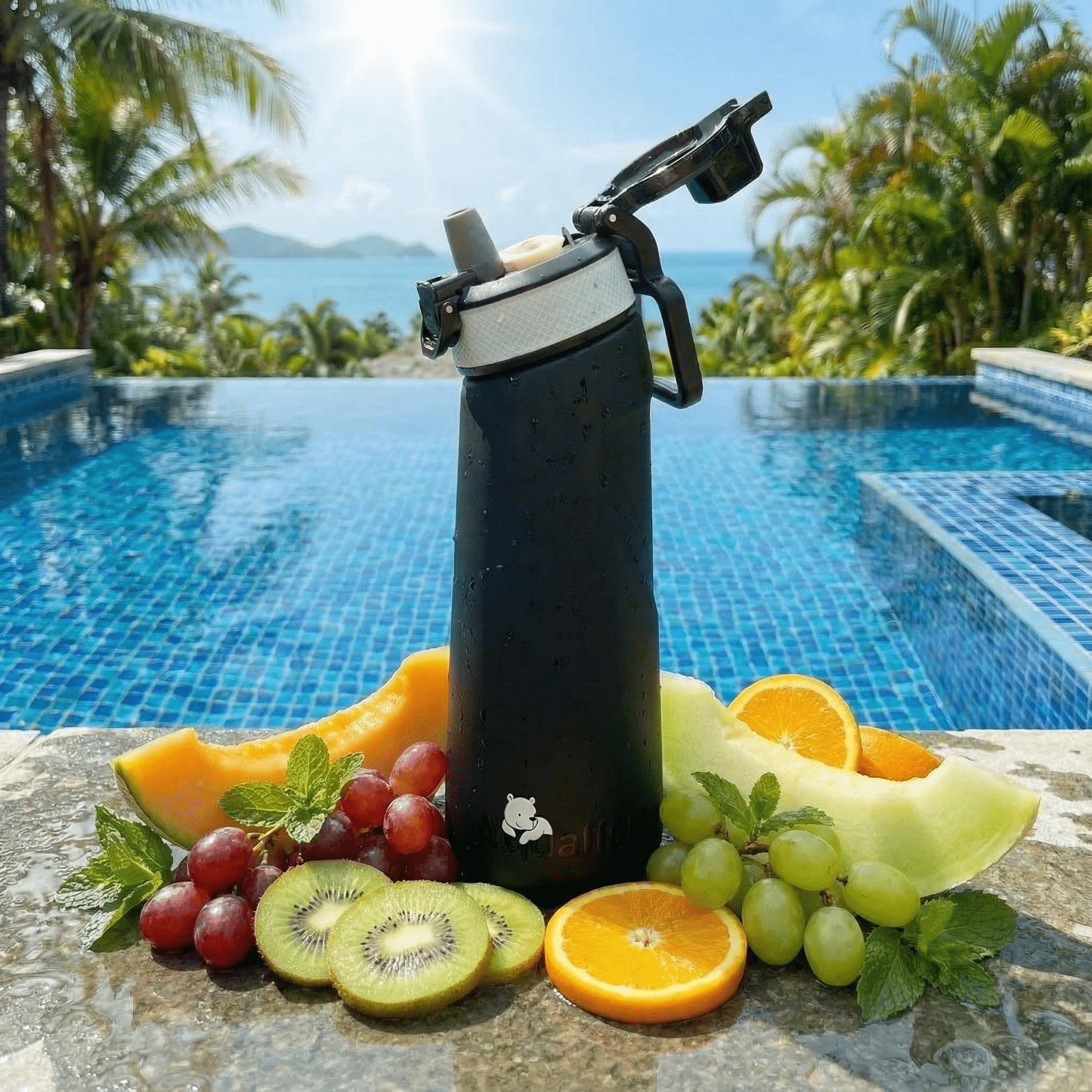 Aquelly™ | Bidon z Iluzją Smaku + 5 Kapsułek